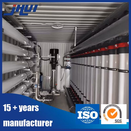 Интеграция подземного компактного контейнера Интеграция компактного контейнера Мини-система фильтрации воды UF