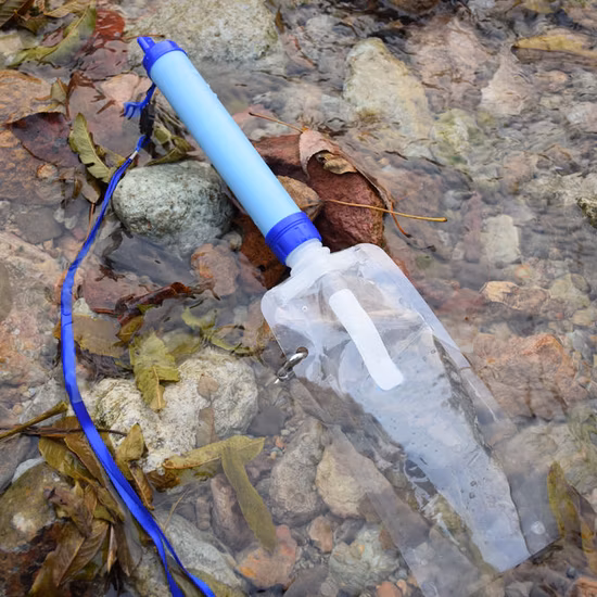 Outdoor Camping Hiking Emergency Life Survival Portable Purifier Water Filter