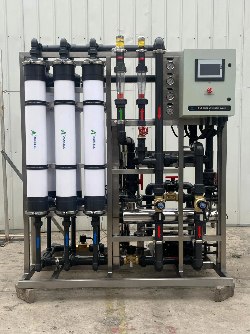 6tph UF Water Treatment Equipment Ultrafiltration System for River Water Well Water Purification