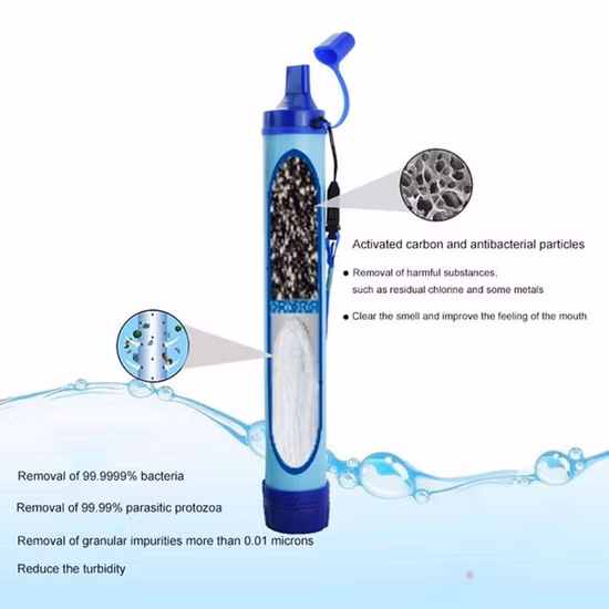 Outdoor Camping Hiking Emergency Life Survival Portable Purifier Water Filter