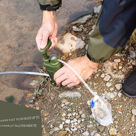 Wyz15337 Система фильтрации воды Открытый фильтр для воды Соломенный портативный аварийный походный инструмент для выживания